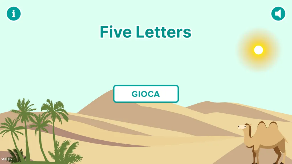 Five letters screenshot