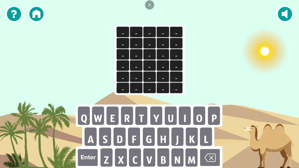 Five letters screenshot